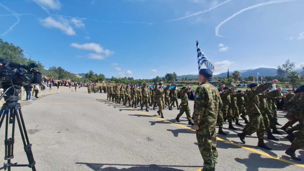 Ορκωμοσία νεοσύλλεκτων 2026 Α’ ΕΣΣΟ στο στρατόπεδο Παπαφλέσσα στην Καλαμάτα