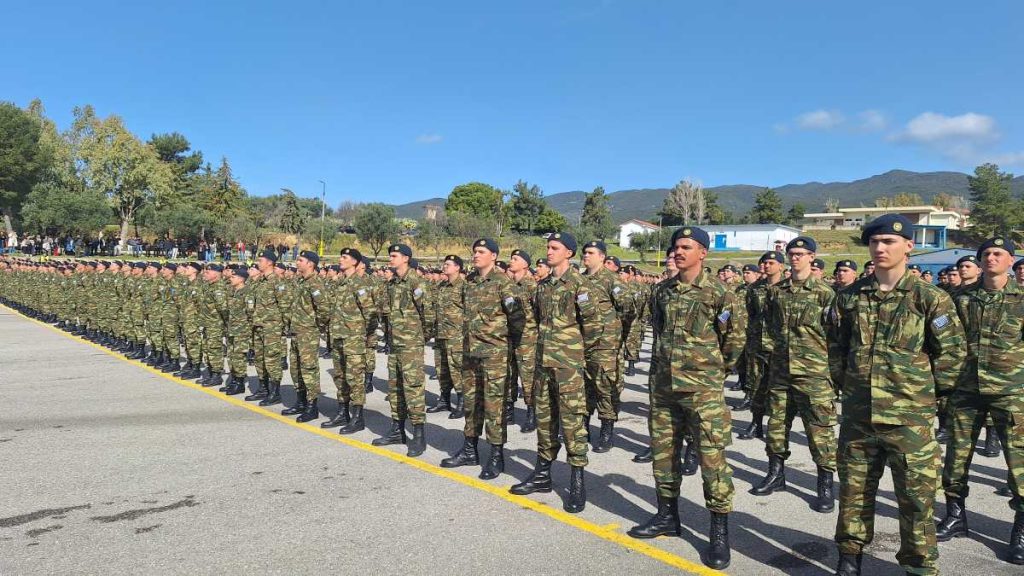 Ορκωμοσία νεοσύλλεκτων 2026 Α’ ΕΣΣΟ στο στρατόπεδο Παπαφλέσσα στην Καλαμάτα