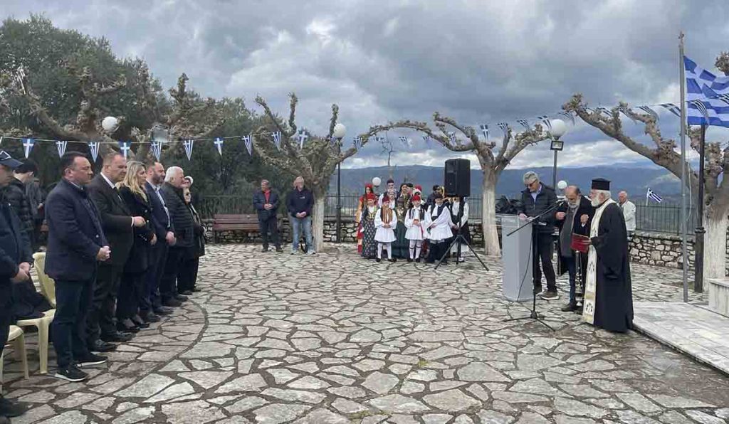 Τιμήθηκε η Εθνική Επέτειος της 25ης Μαρτίου στου Παλούμπα και το Αγιονέρι Γορτυνίας