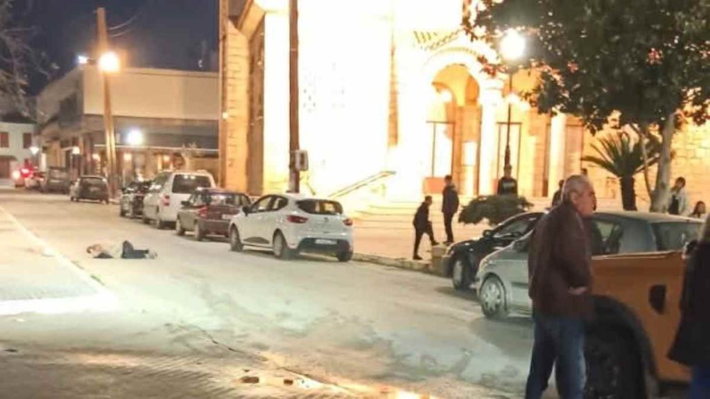 Μεθυσμένος ρουμάνος στην Αγία Τριάδα