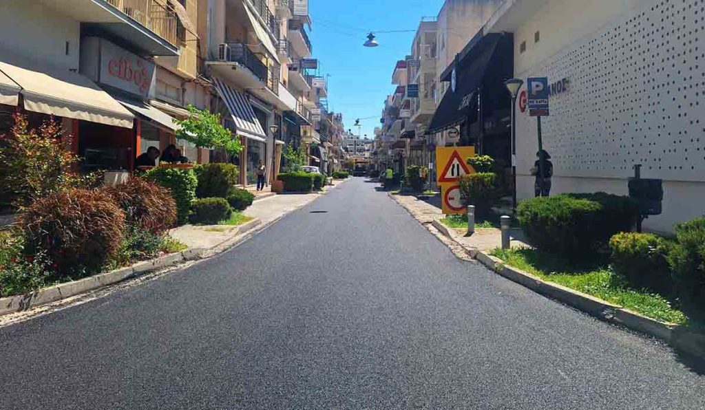 Ασφαλτόστρωση Καποδιστρίου στο Άργος