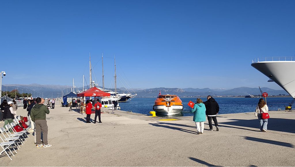 Κρουαζιερόπλοια στο Ναύπλιο Δευτέρα 20 Απριλίου 2026 Europa και Viking Vesta