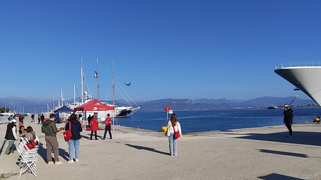 Κρουαζιερόπλοια στο Ναύπλιο Δευτέρα 20 Απριλίου 2026 Europa και Viking Vesta