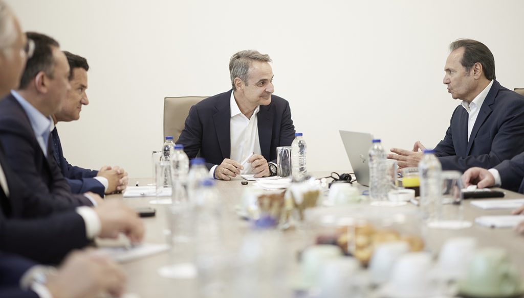 Ο Κυριάκος Μητσοτάκης στην Τρίπολη