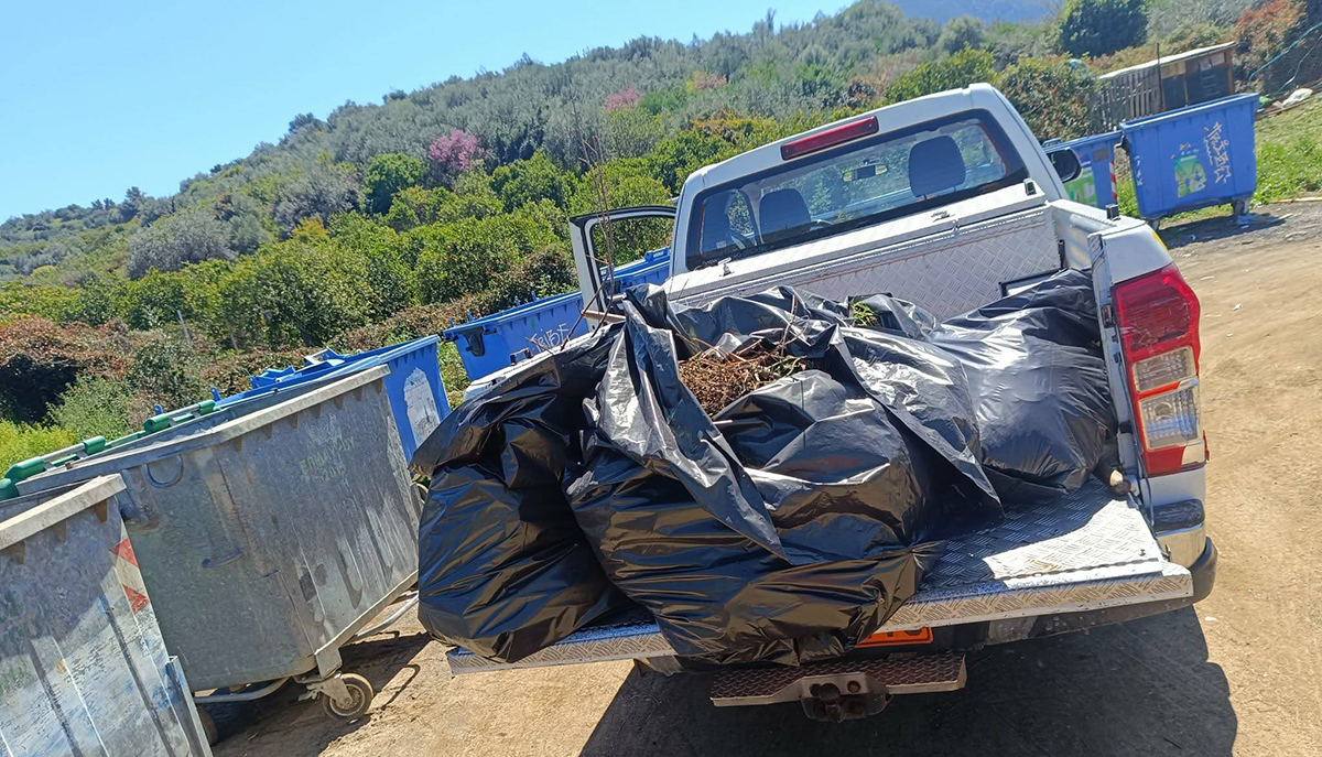 Μάχη με τα ογκώδη απορρίμματα στην Επίδαυρο