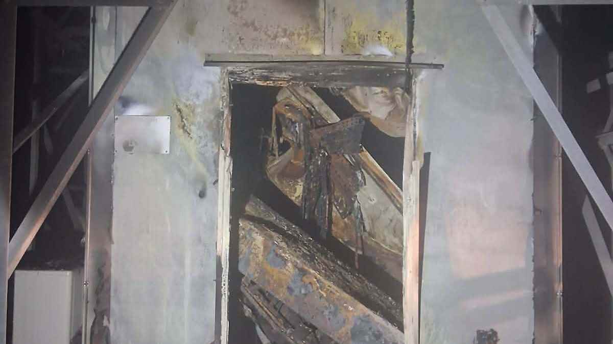 Πυρκαγιά στην Ερμιονίδα: Ολοσχερής καταστροφή οικίσκου τηλεπικοινωνιών