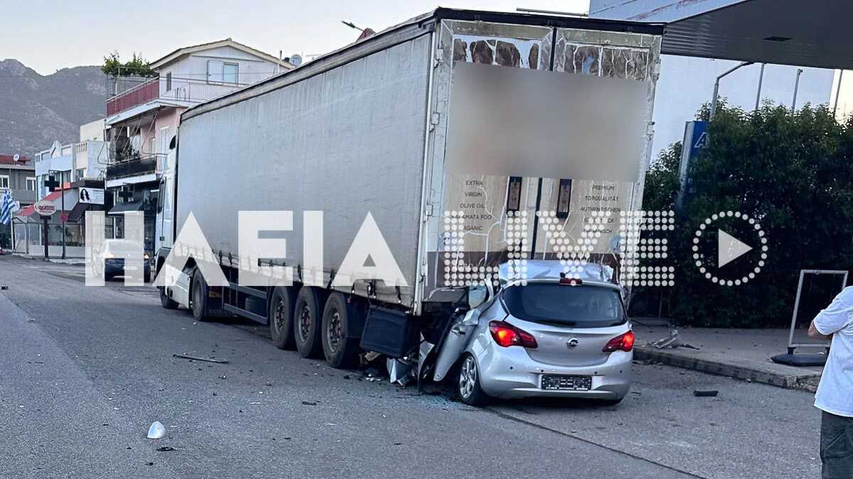 Ζαχάρω Ηλείας: Νεκρός 29χρονος σε σφοδρή σύγκρουση με νταλίκα