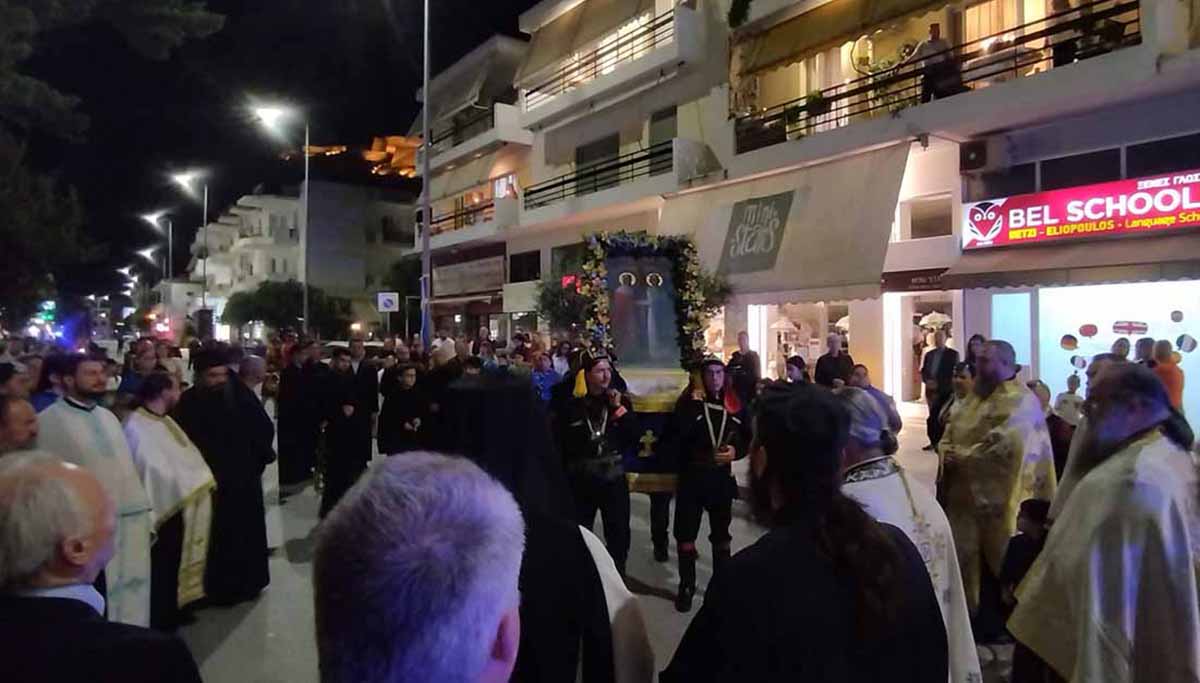 Λαμπρός Εορτασμός των Αγίων Κωνσταντίνου και Ελένης στο Ναύπλιο