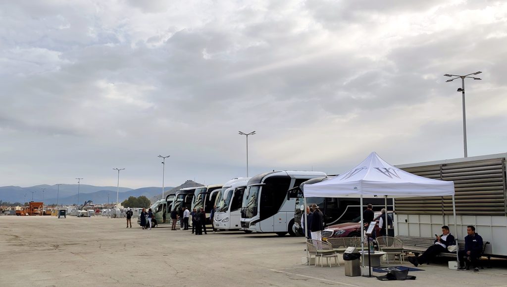 Κρουαζιέρα στο Ναύπλιο λεωφορεία και ταξί στο λιμάνι