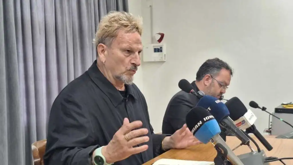 Μιχαήλ Μαρμαρινός, συνέντευξη Τύπου στο Λυγουριό