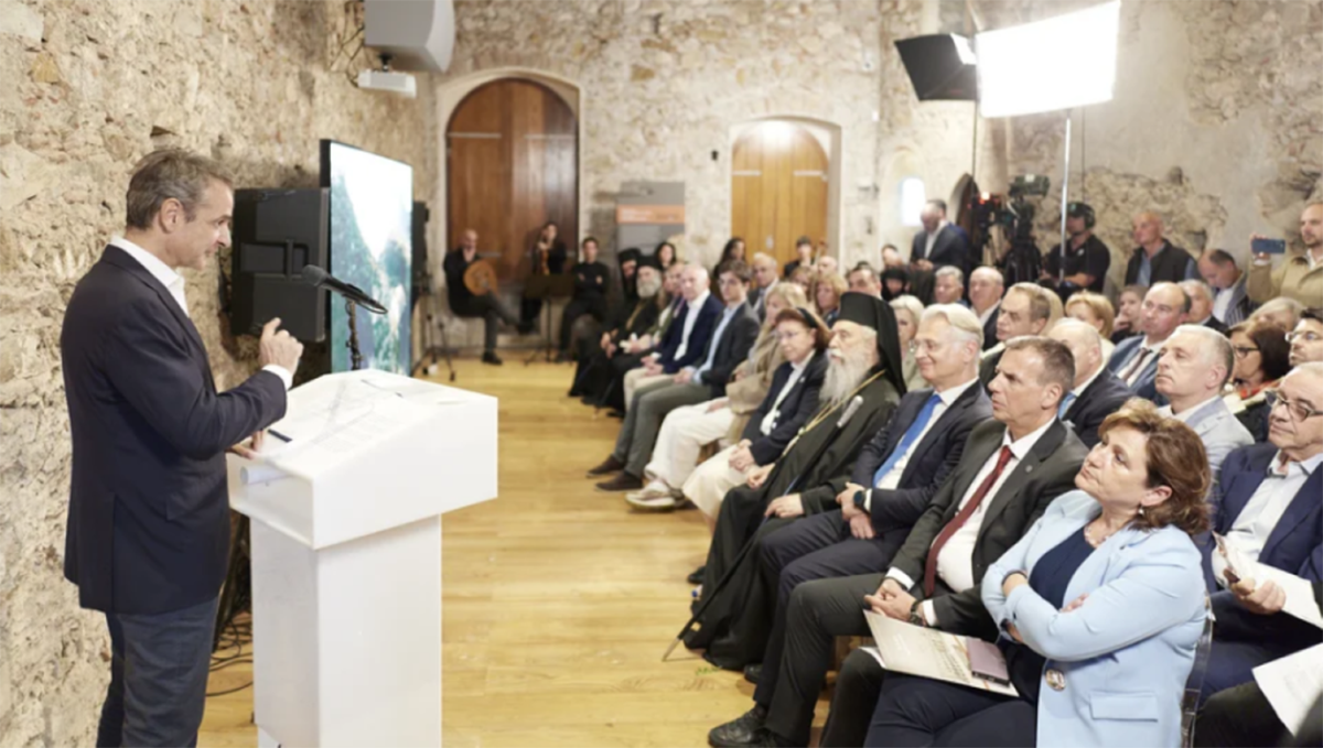 Μητσοτάκης από τον Μυστρά: «Ζωντανό μνημείο παγκόσμιας κληρονομιάς»