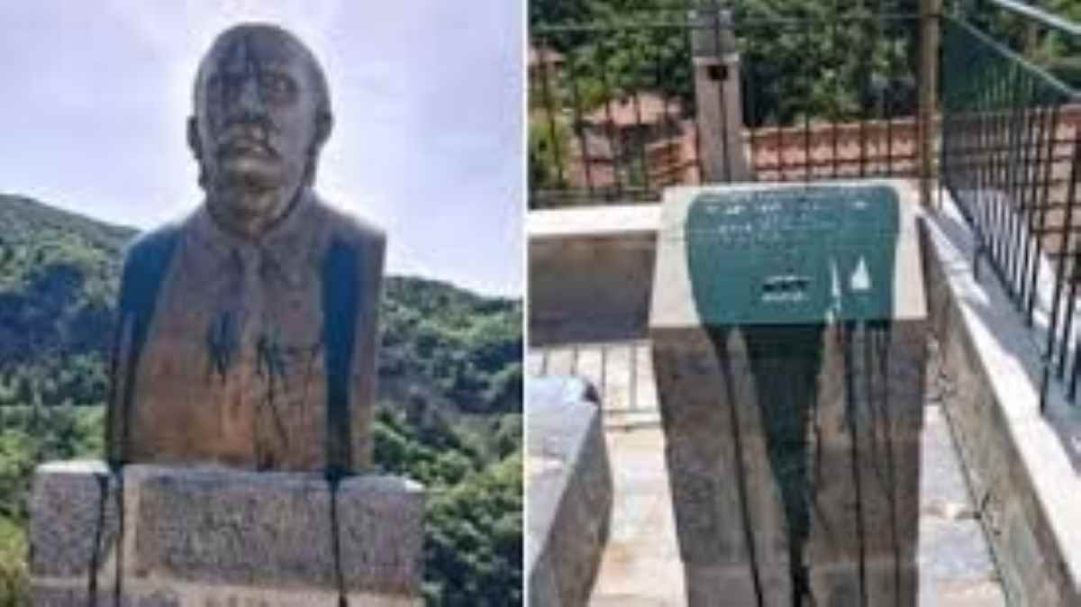 Βανδάλισαν την προτομή του Νίκου Πλουμπίδη στα Λαγκάδια Γορτυνίας