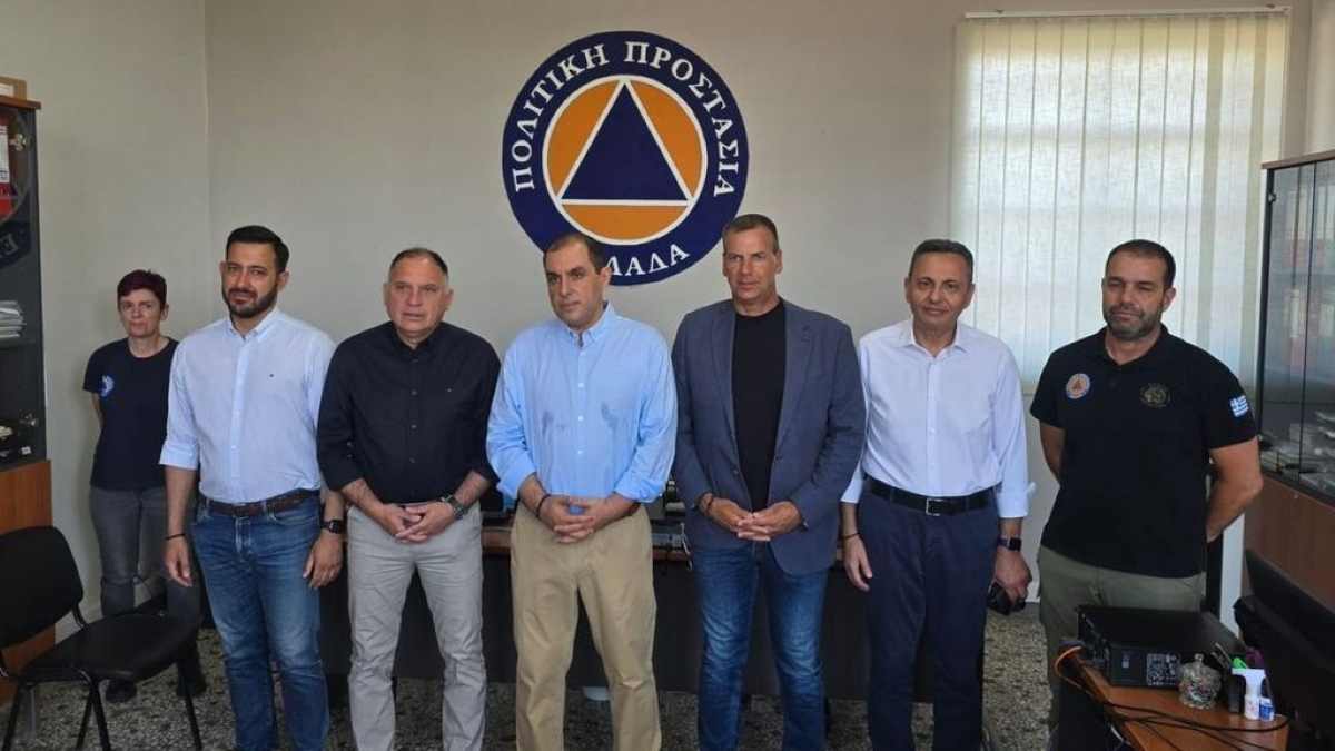 Λακωνία: Ο Υφυπουργός Κατσαφάδος επισκέφθηκε δομές Πολιτικής Προστασίας
