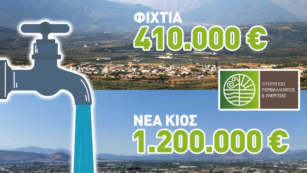 Άργος-Μυκήνες: 1,6 εκατ. ευρώ για ύδρευση σε Νέα Κίο και Φίχτια