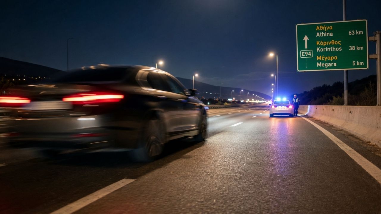 Αθηνών–Κορίνθου: Με 208 χλμ./ώρα…. στον εισαγγελέα
