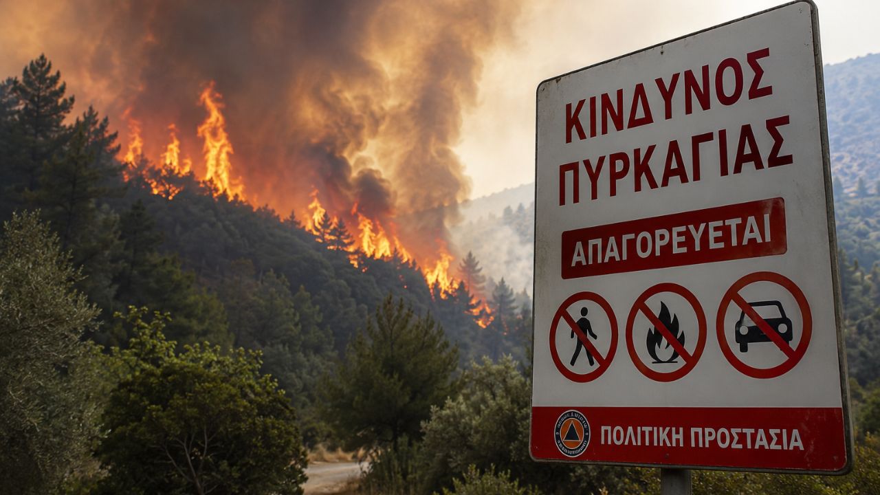 Κόκκινος συναγερμός στη Γορτυνία: Πολύ υψηλός κίνδυνος πυρκαγιάς