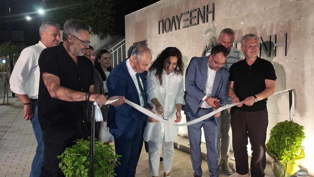 Εγκαίνια της πλατείας «Άννας Συνοδινού» στο Λυγουριό Αργολίδας