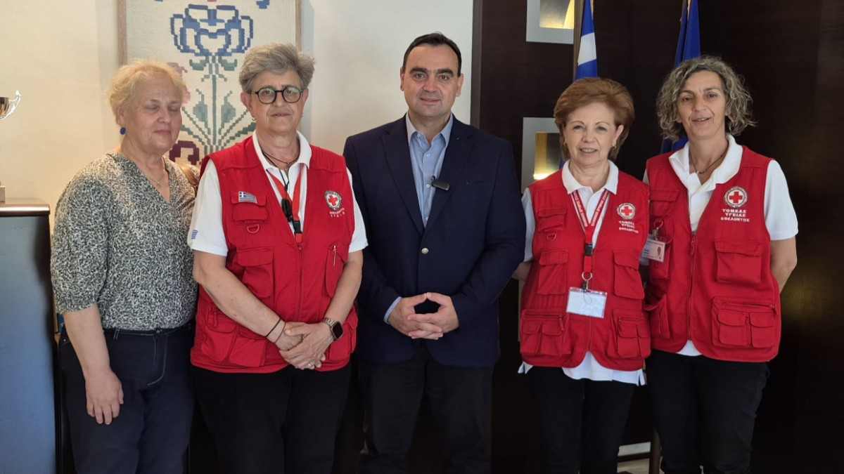 Σπάρτη: Συνάντηση Βερούτη με το νέο Δ.Σ. του Ελληνικού Ερυθρού Σταυρού